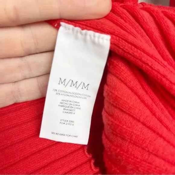 Cabi Trumpet Ribbed Knit Bell Sleeve Button Cardigan - Picture 5 of 5